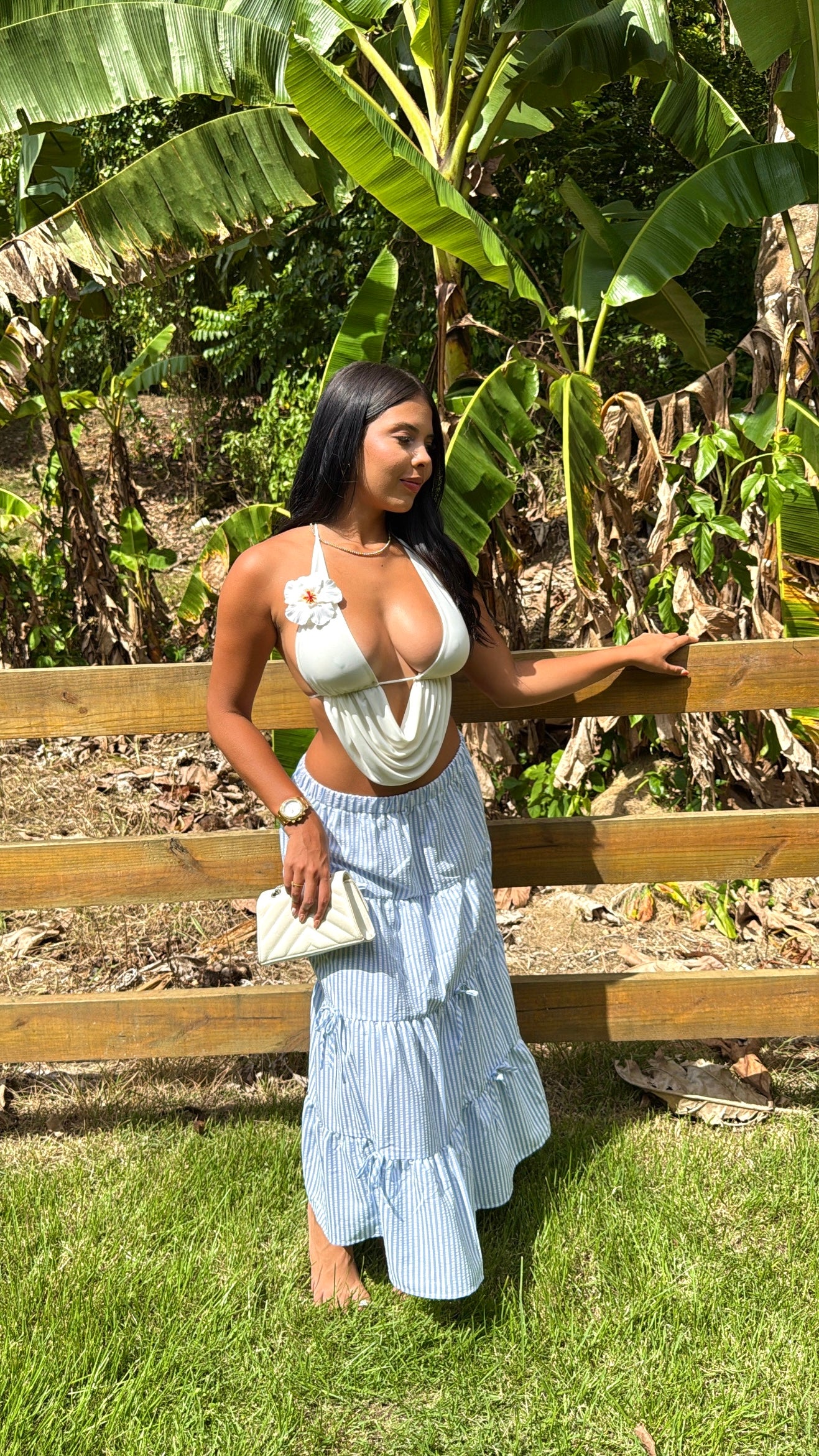 White sexy top
