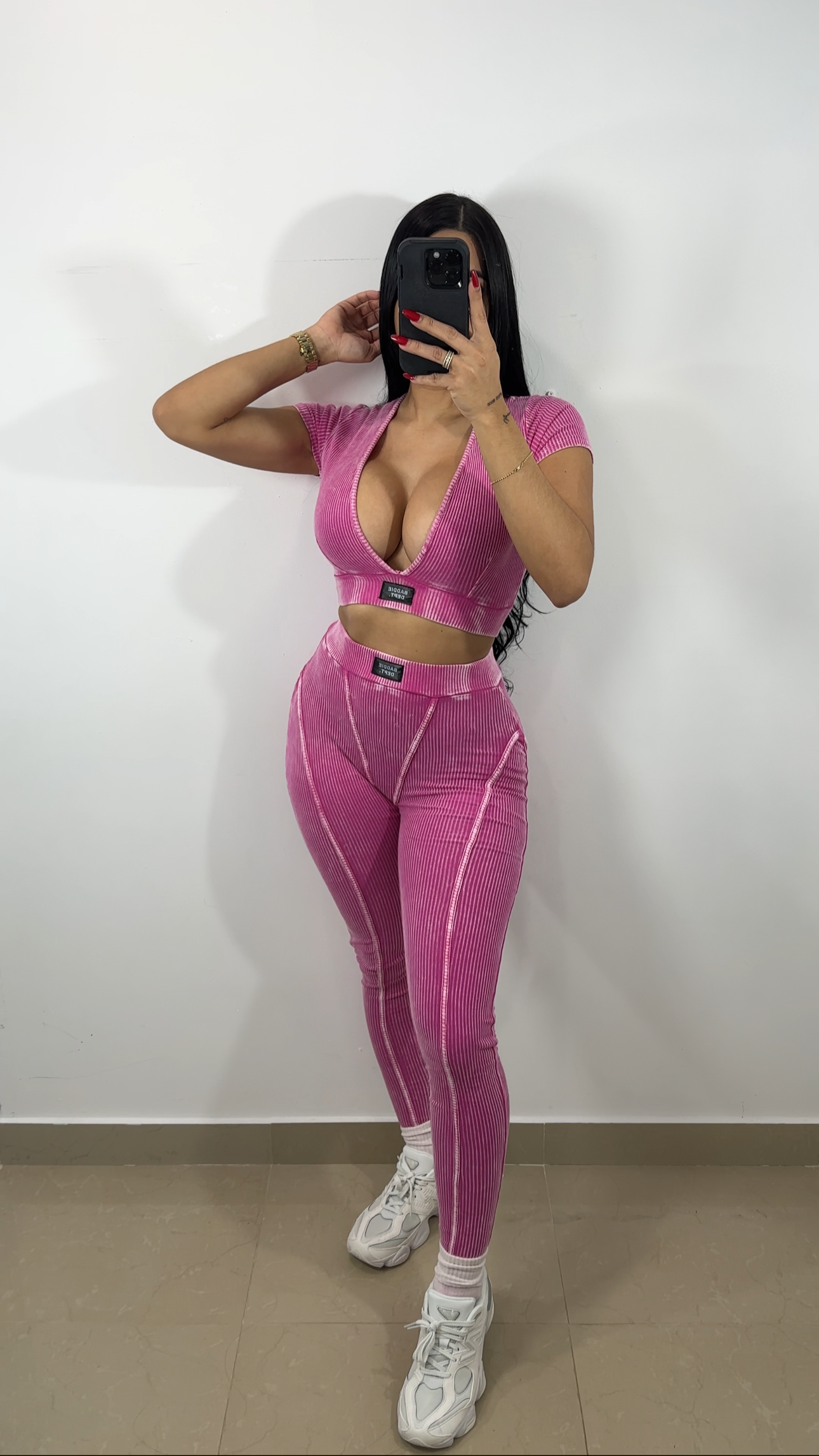 Baddie dept pink set