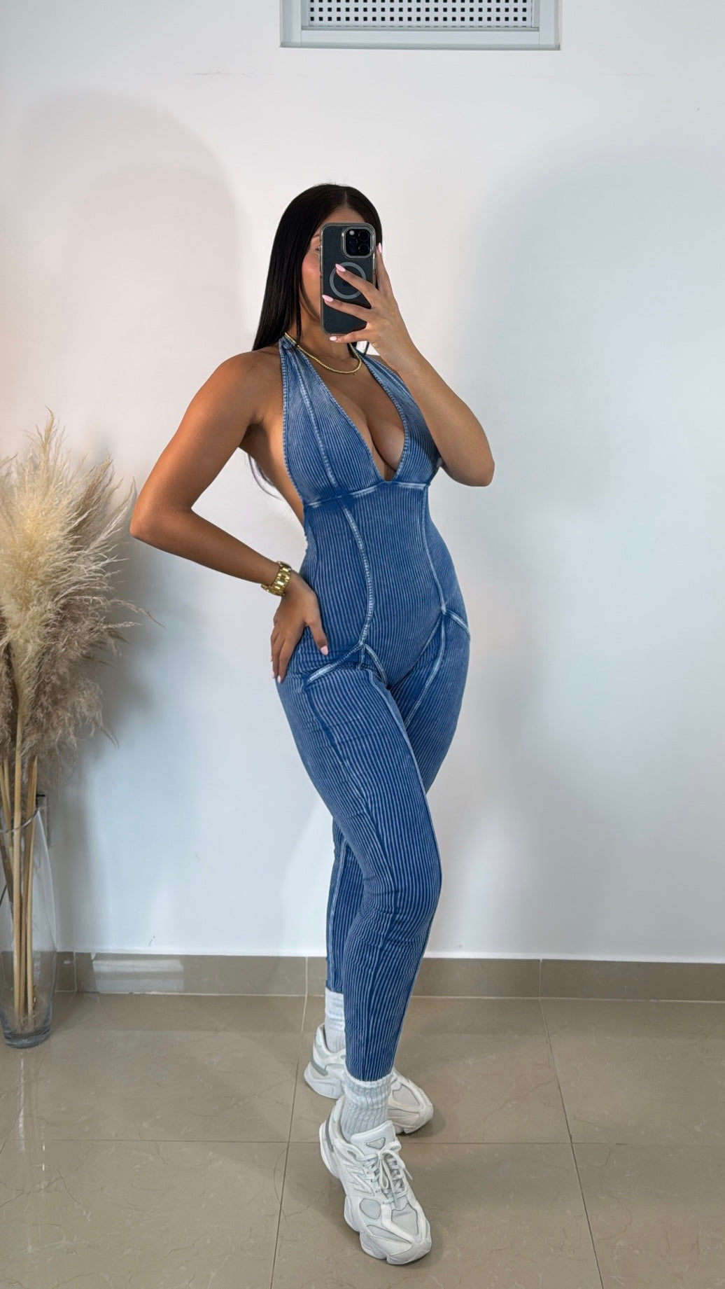 Blue Washed sexy jumpsuit