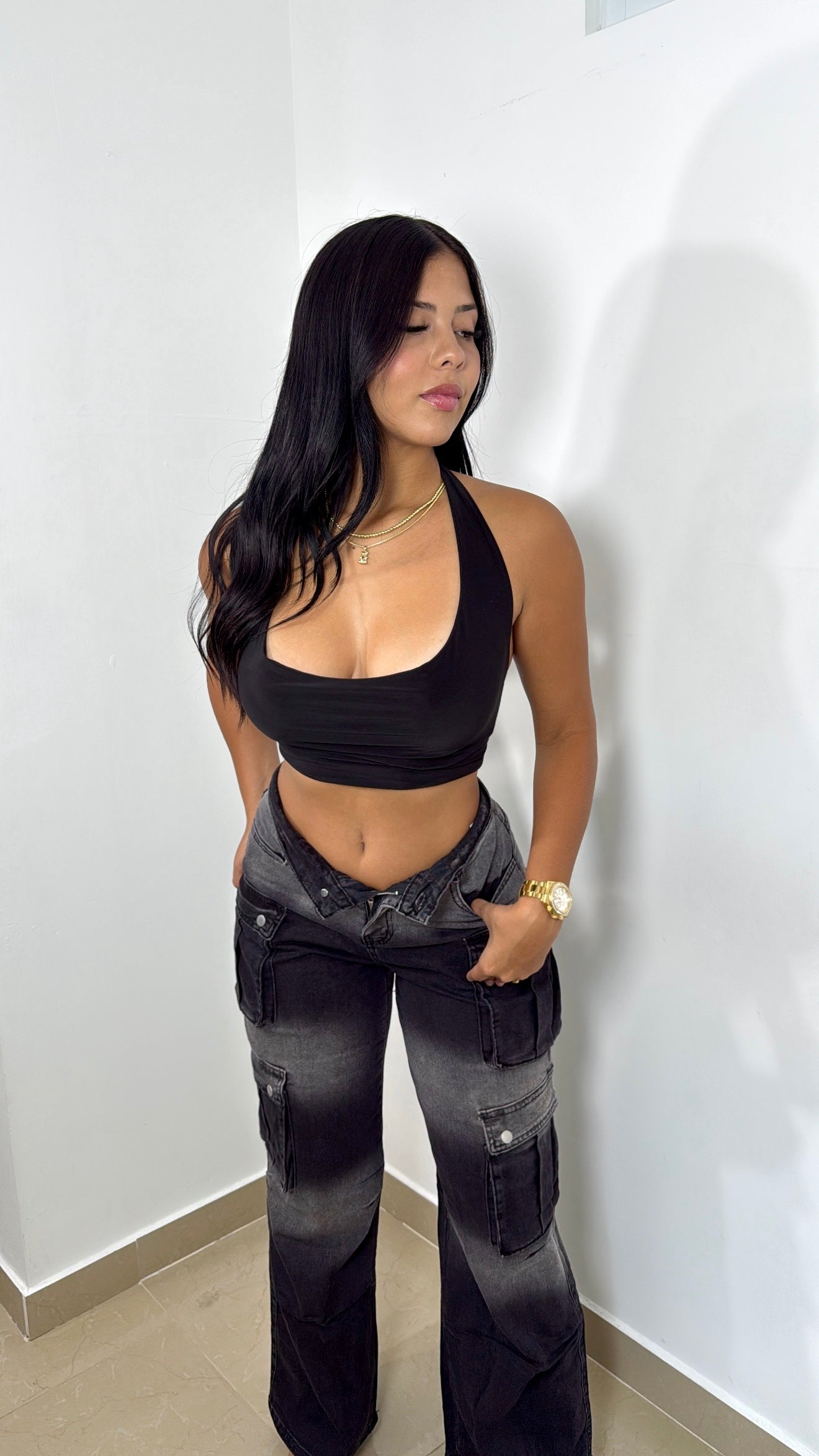 Stretch black cargo