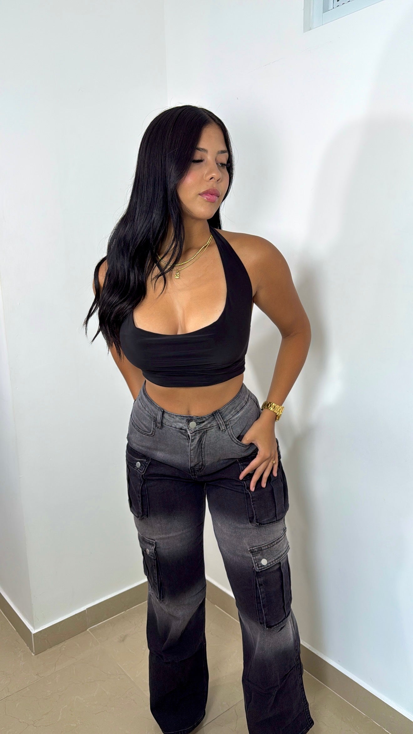 Stretch black cargo