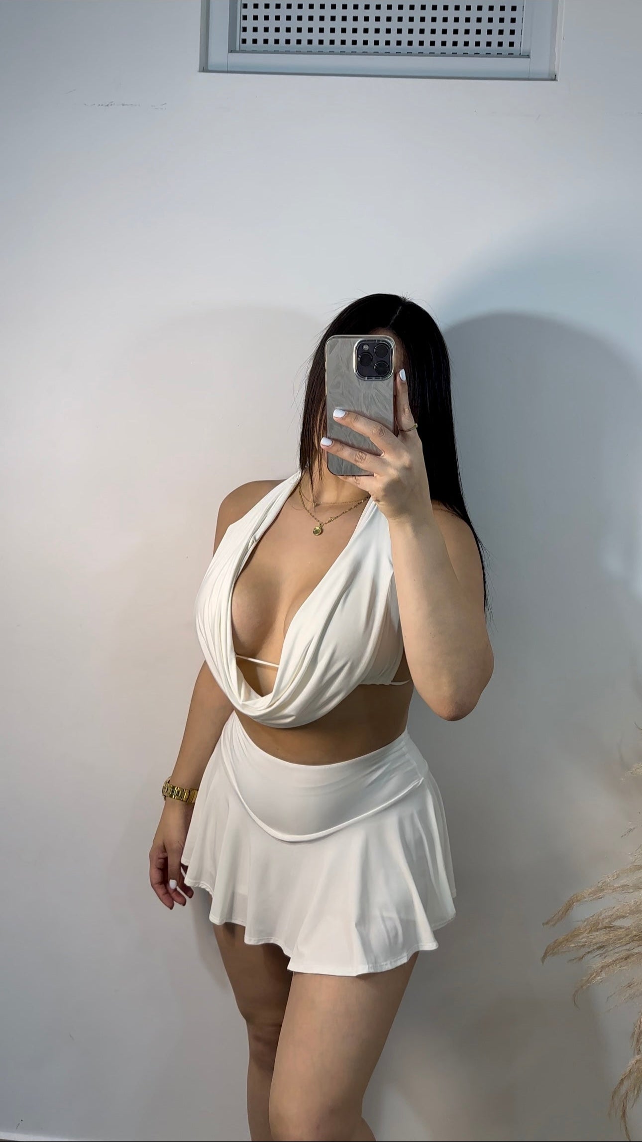 Halter white top