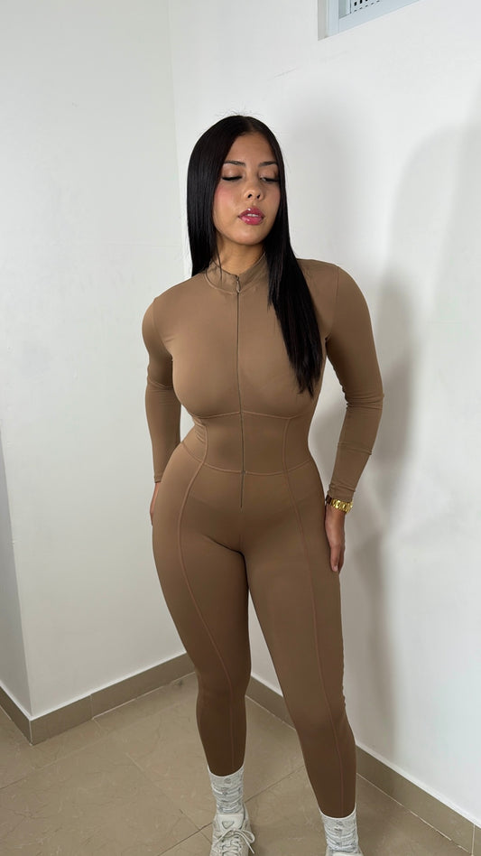 Caqui longsleeve jumpsuit