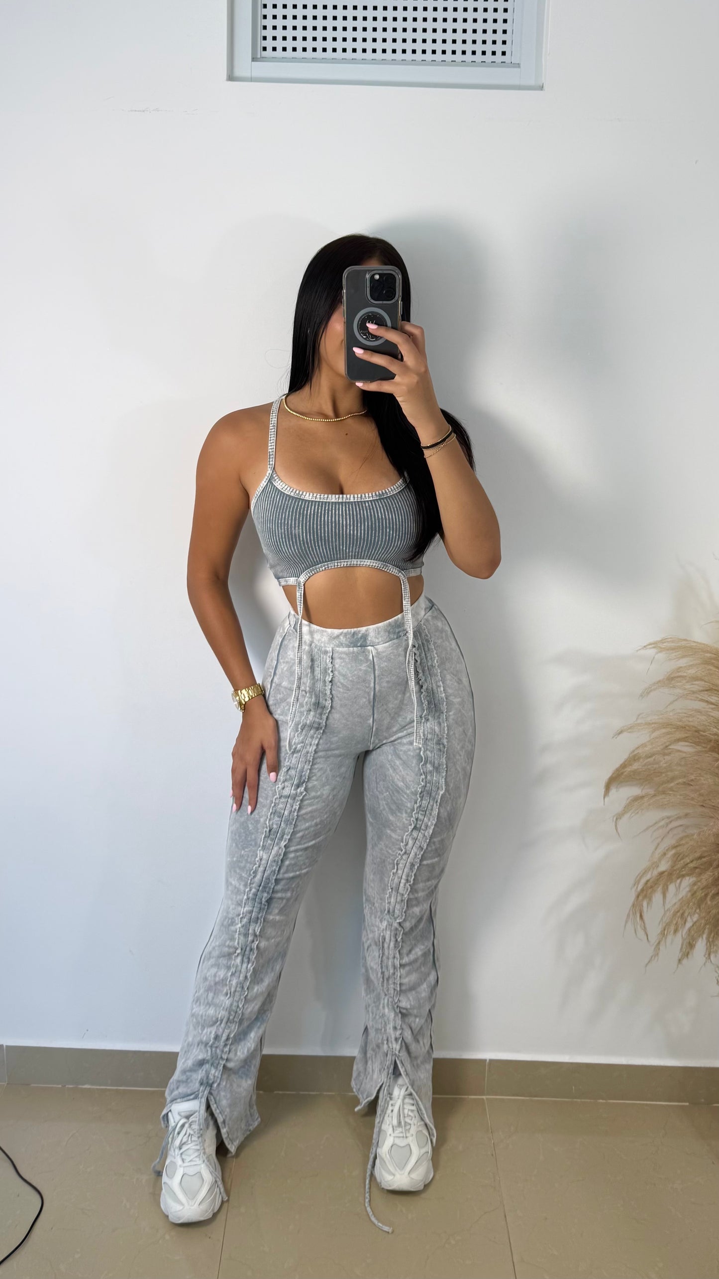 Grey cement sexy set