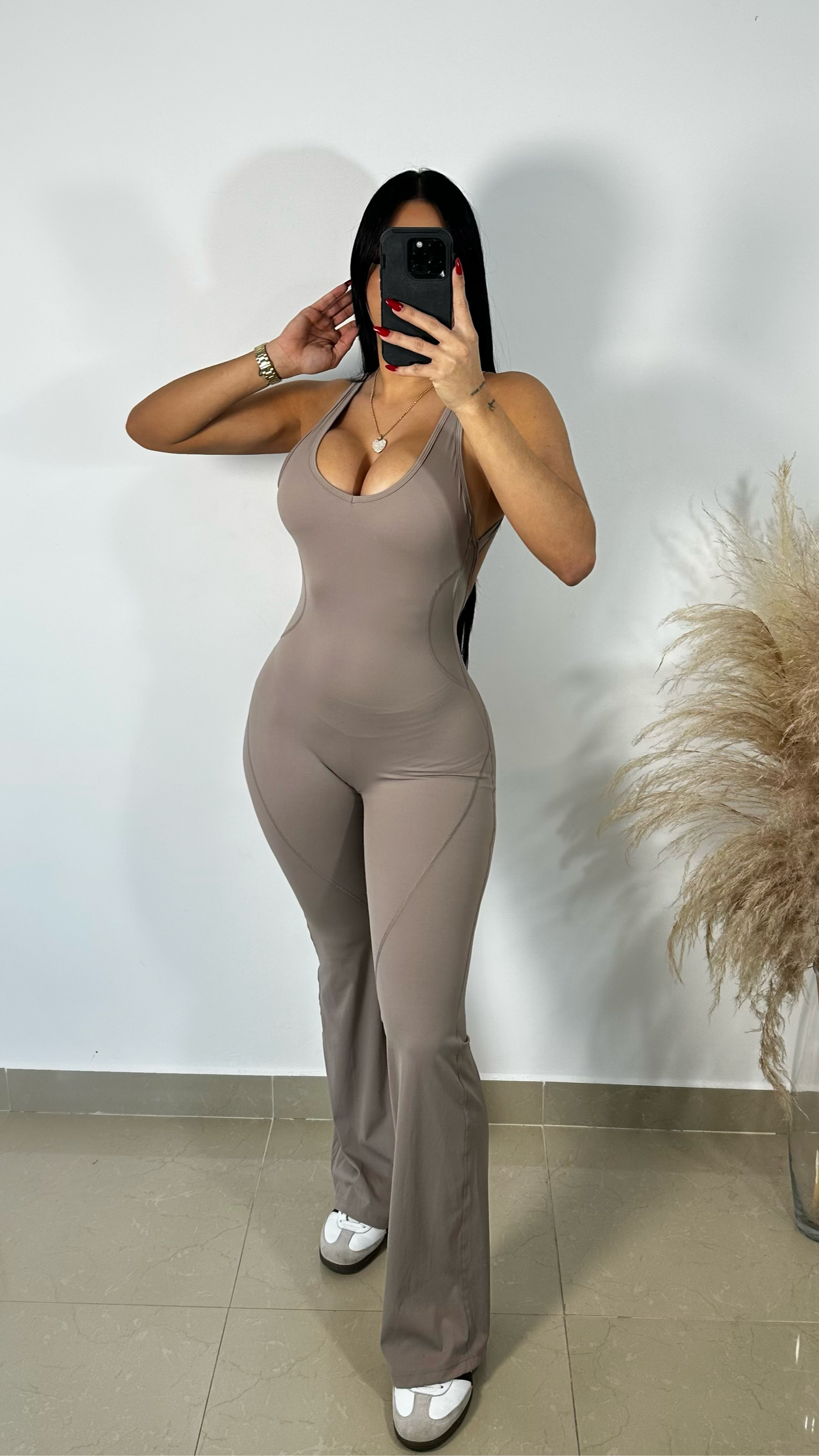 Basic Nude jumpsuit