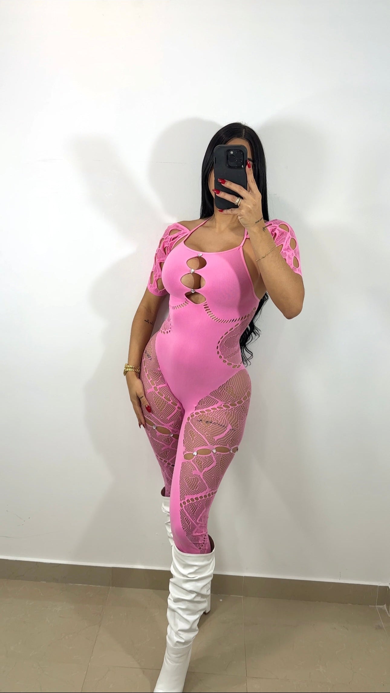 Pink sexy jumpsuit