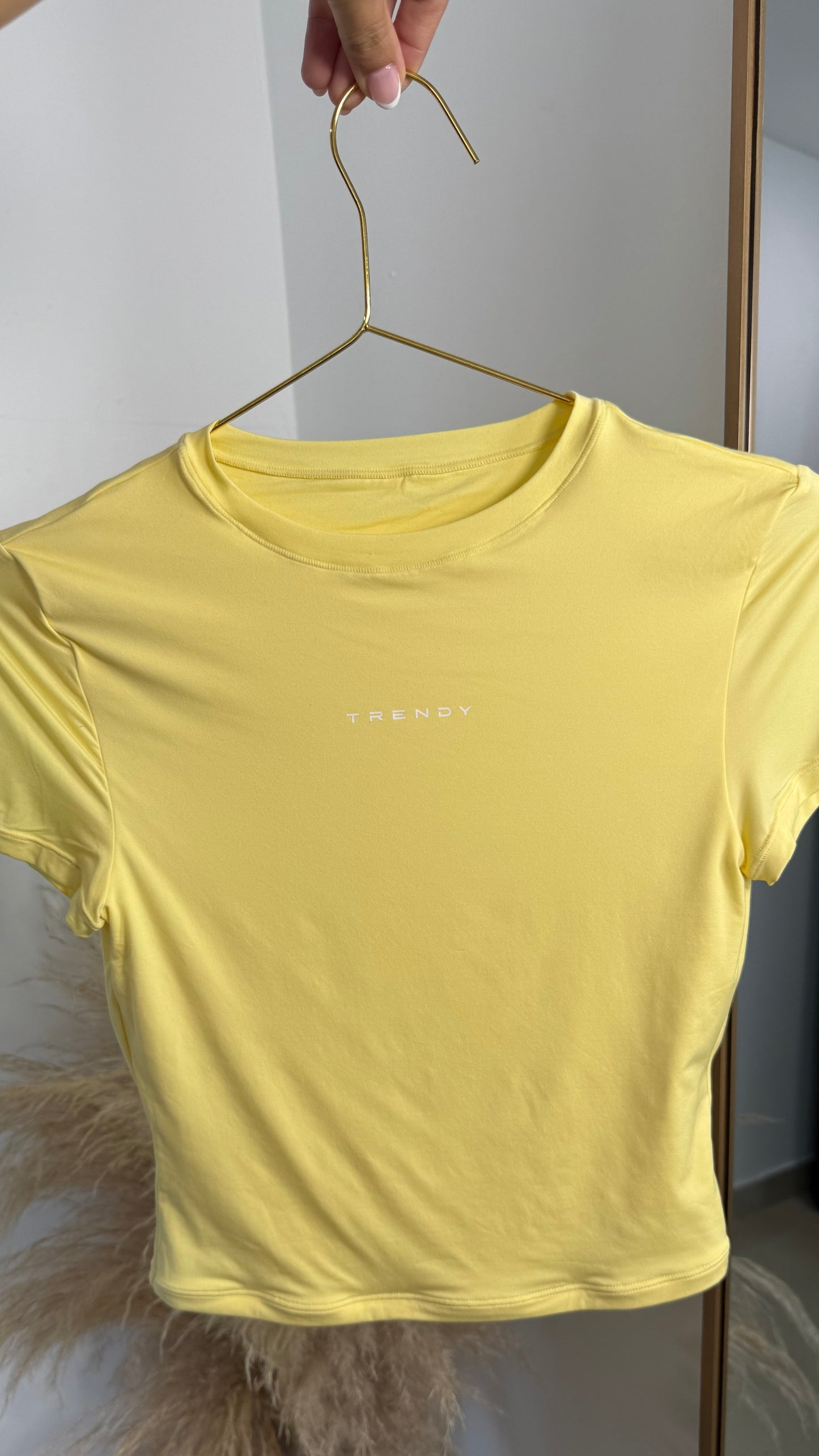 Butter yellow trendy top