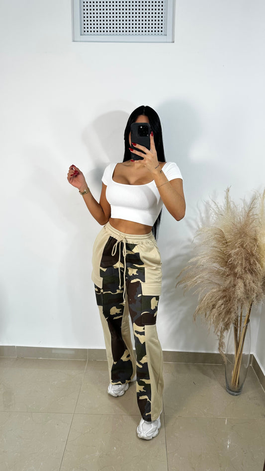 Camo cargo sweatpants