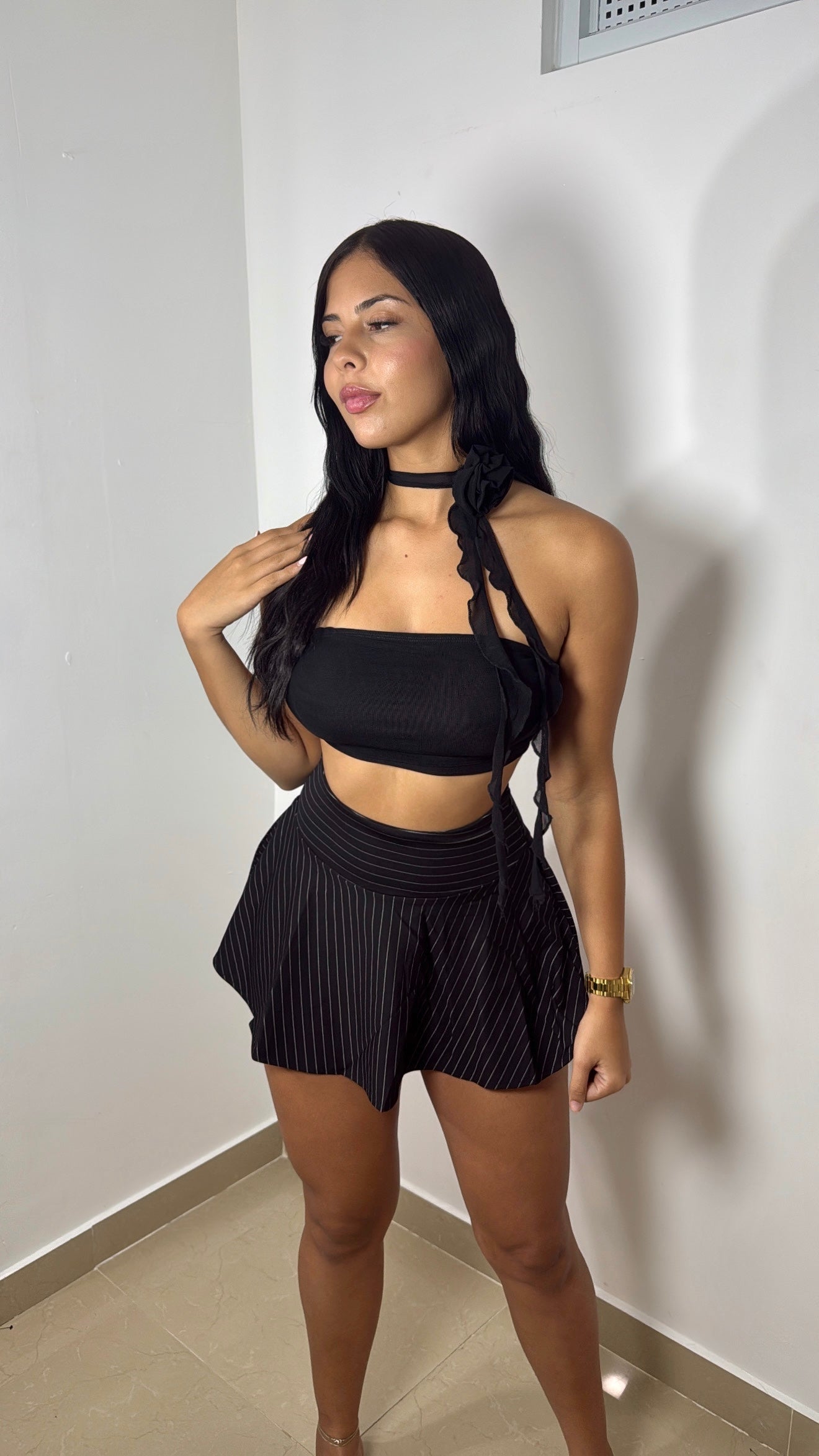 Lines Shape mini skirt