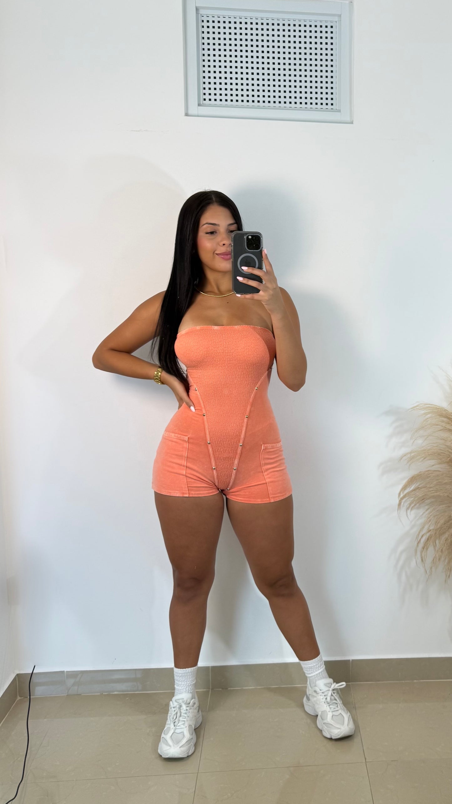 Orange romper