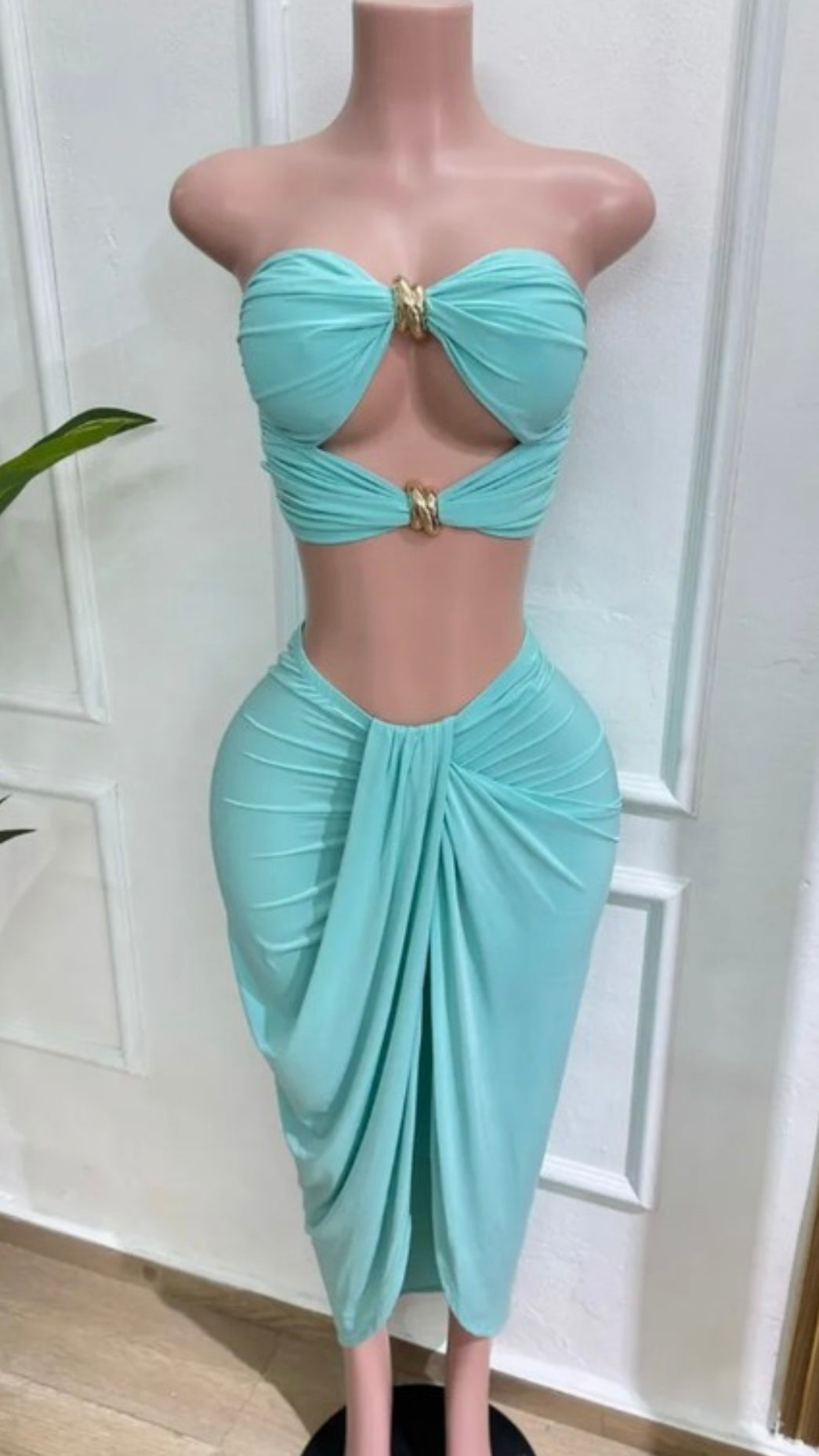 Aqua skirt set