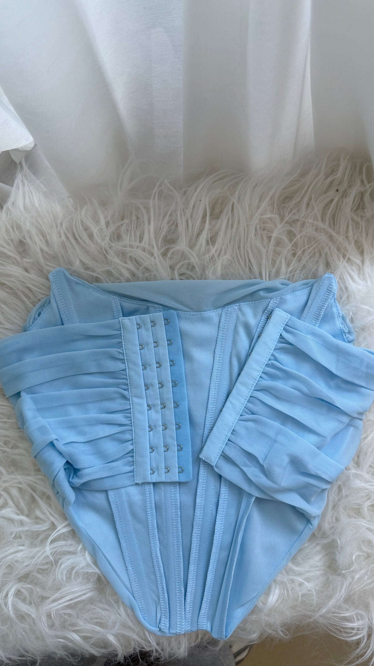 Baby blue corset
