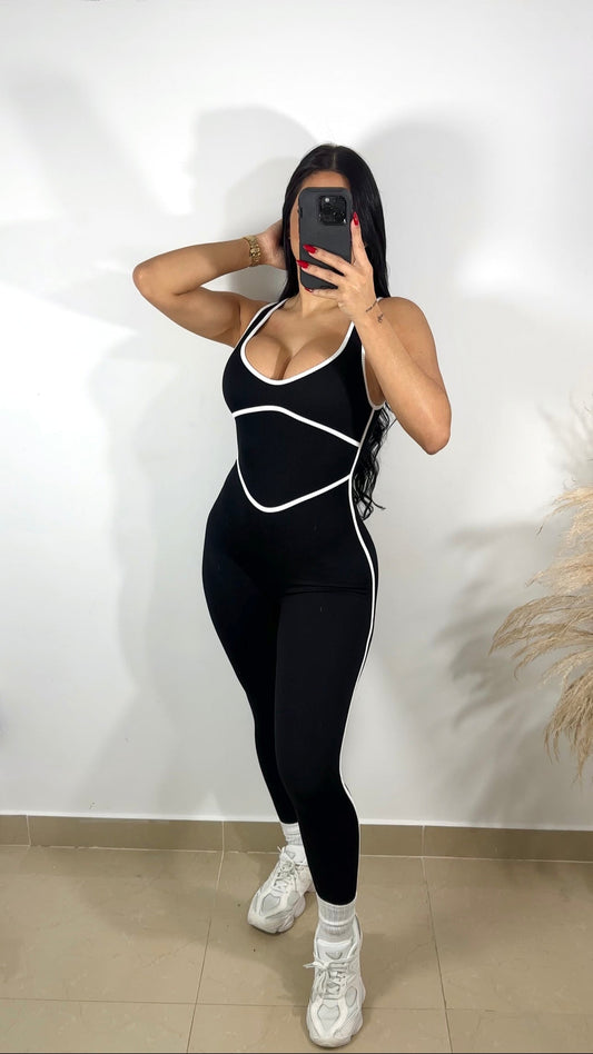 Sport jumpsuit B&W