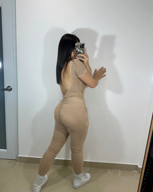 Nude jumpsuit