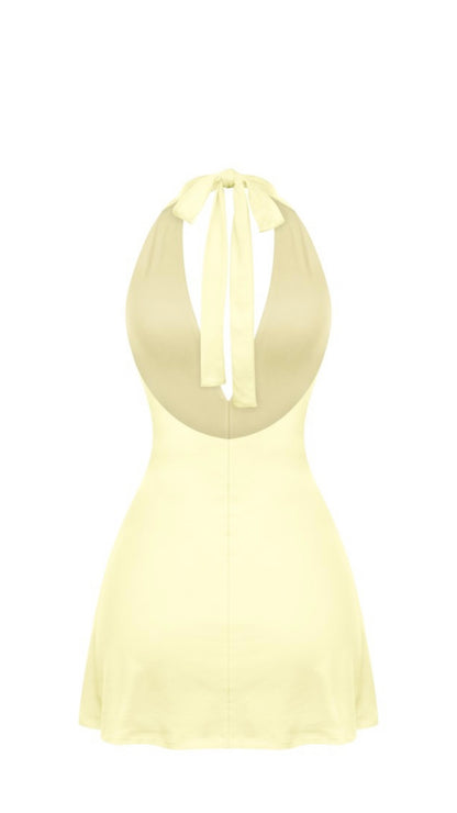 Light yellow skort dress