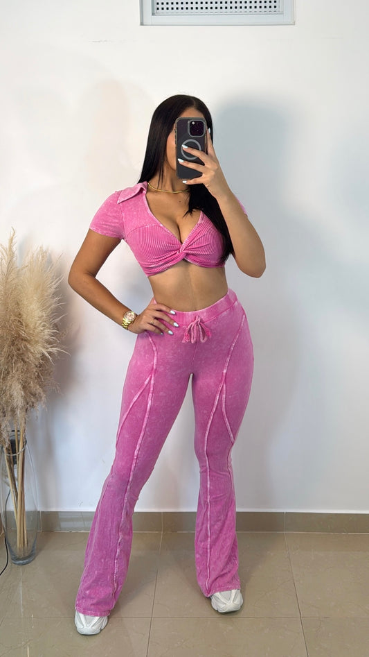 Pink comfy & sexy top set