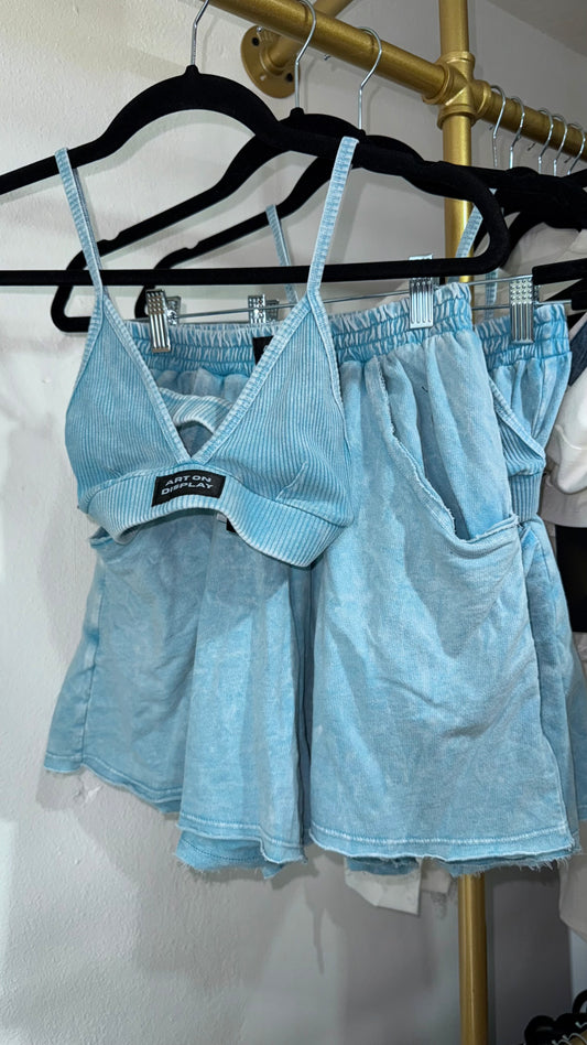 Sky Blue short set