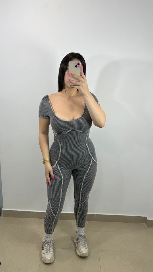 Jumpsuit washed black