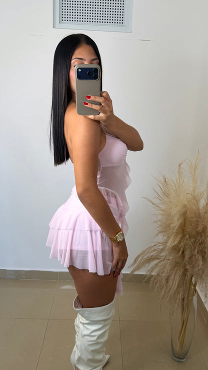Light pink skort set
