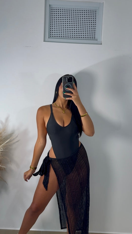 One piece thong swim