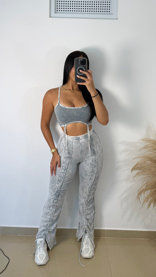 Grey cement sexy set