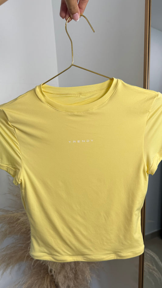 Butter yellow trendy top