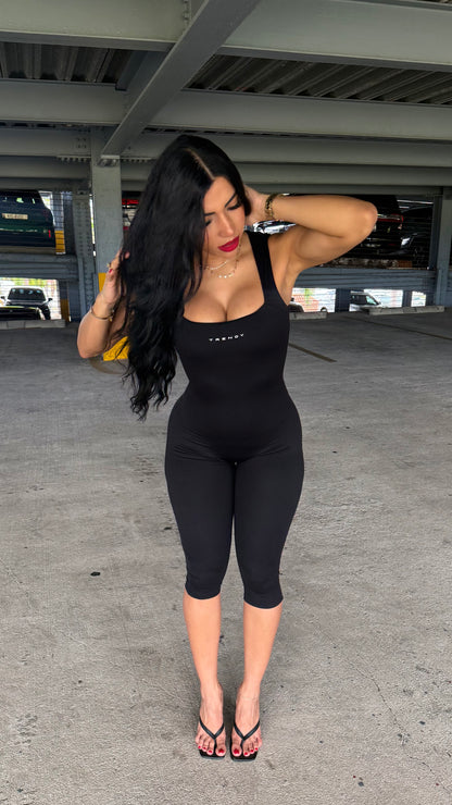 Jumpsuit black capri