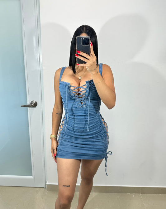 Sexy denim dress