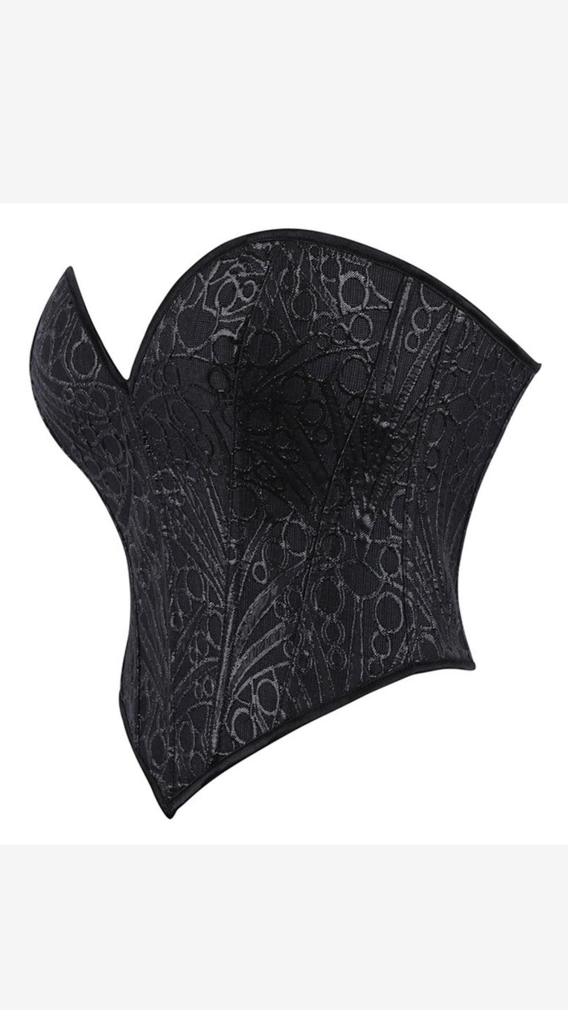 Adjustable black corset