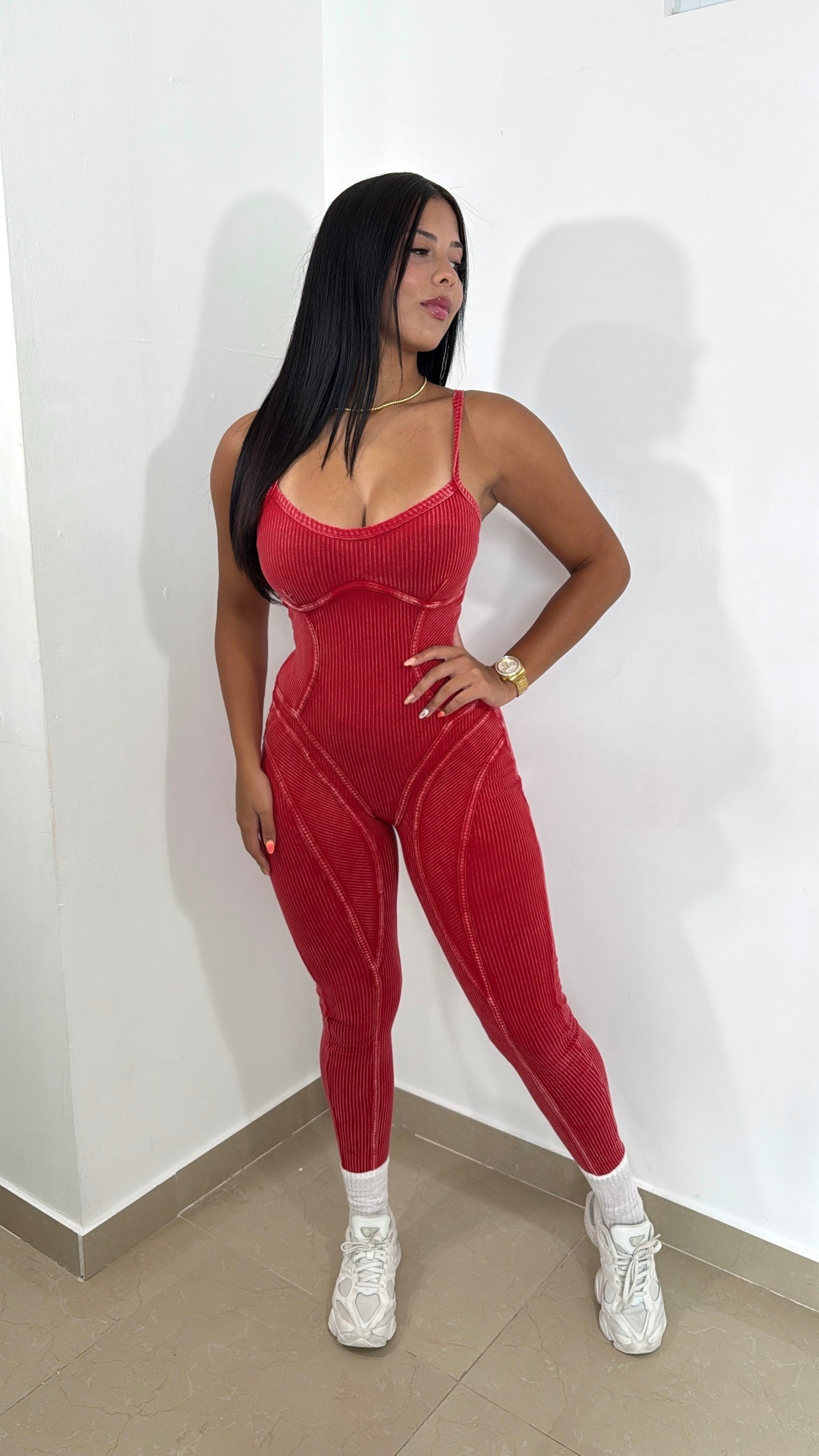 Mineral red jumpsuit