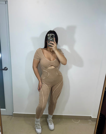 Nude jumpsuit