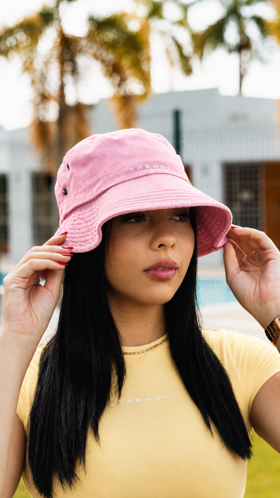 Light pink hat