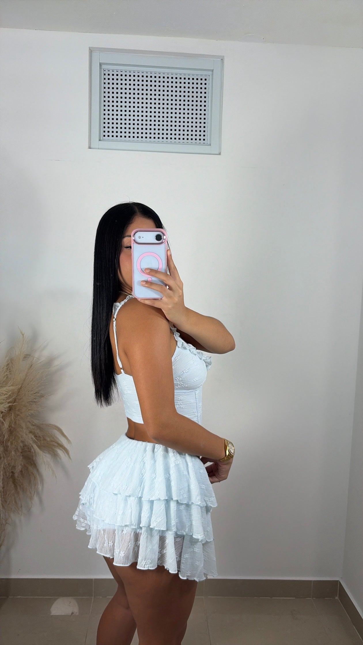 Light blue skort set