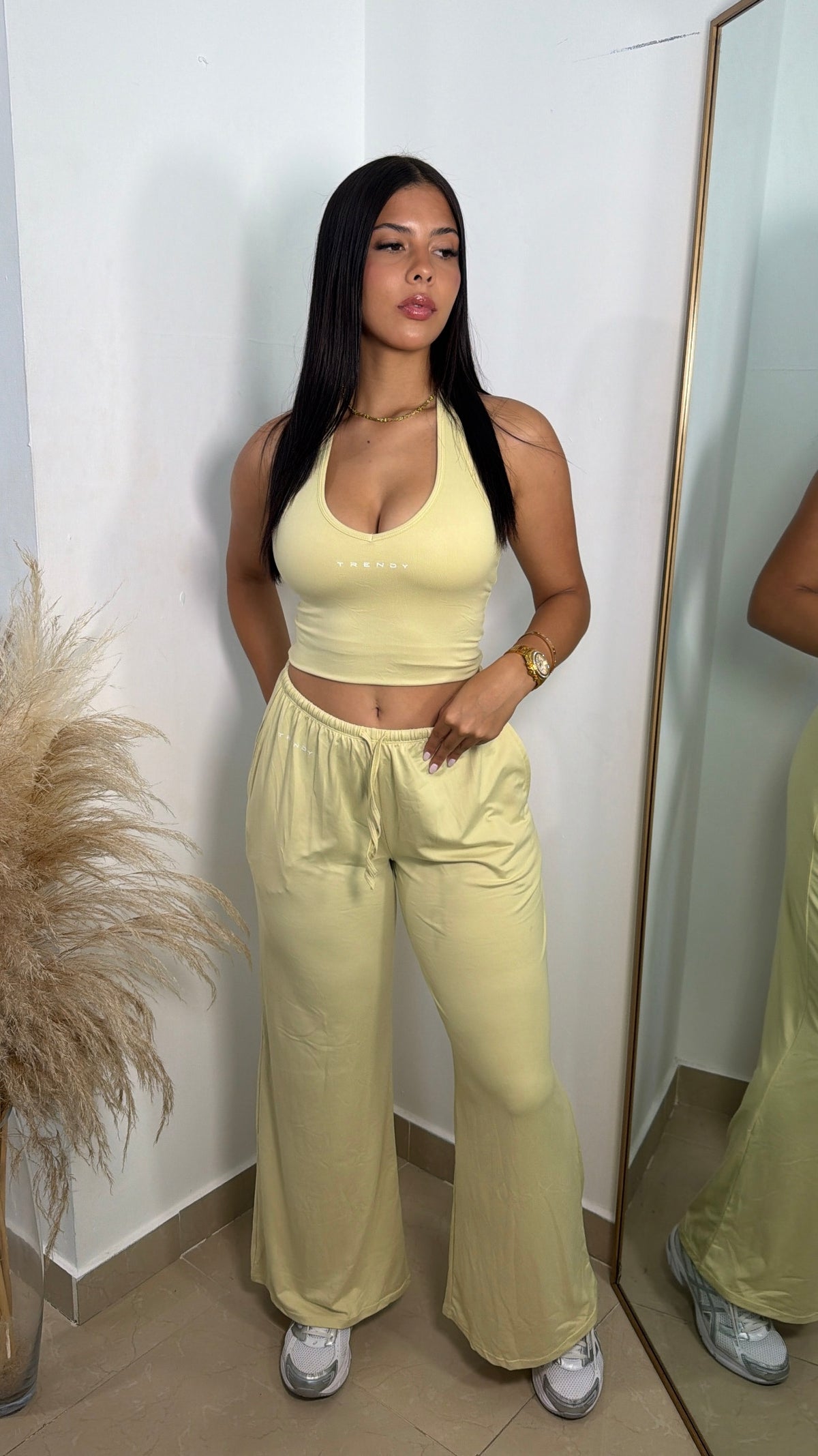 Yellow comfy pants set