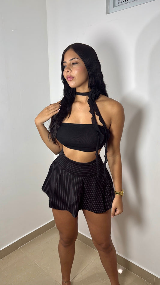 Tube top w flower