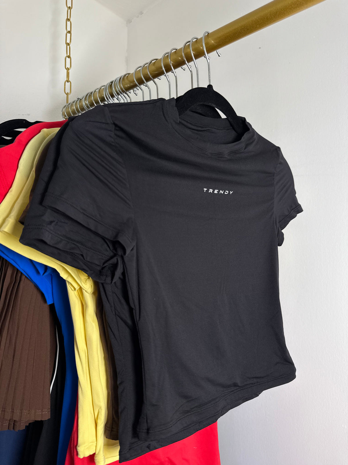 Black trendy top