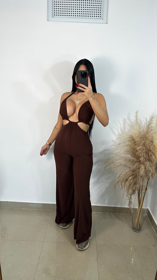 Sexy Brown jumpsuit