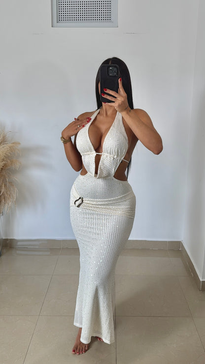 Cream maxi perfect dress