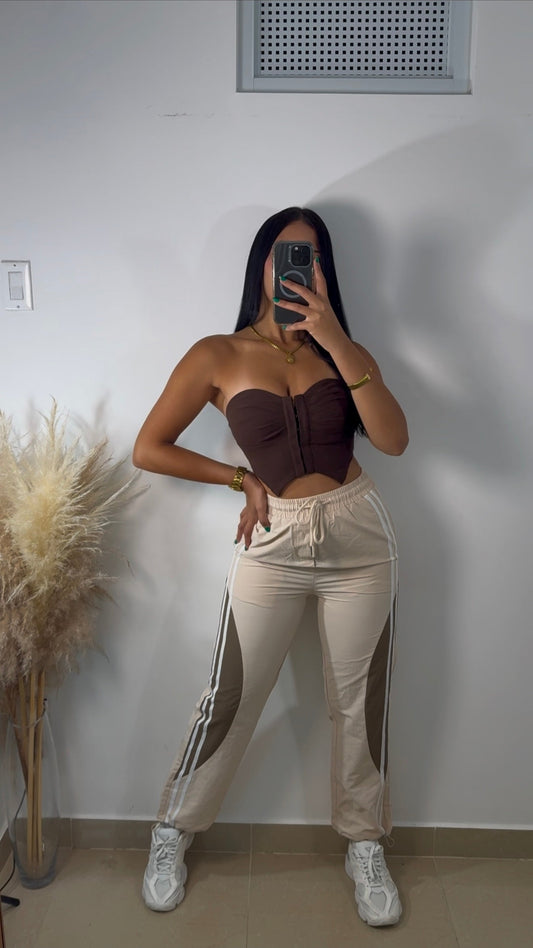Brown corset