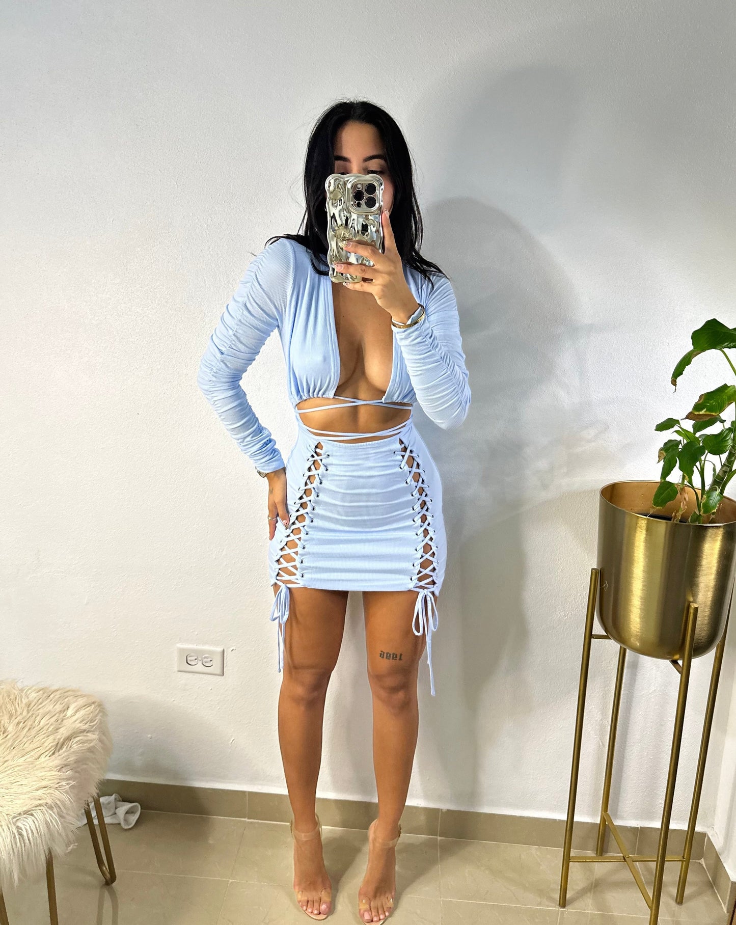 SEXY BLUE DRESS